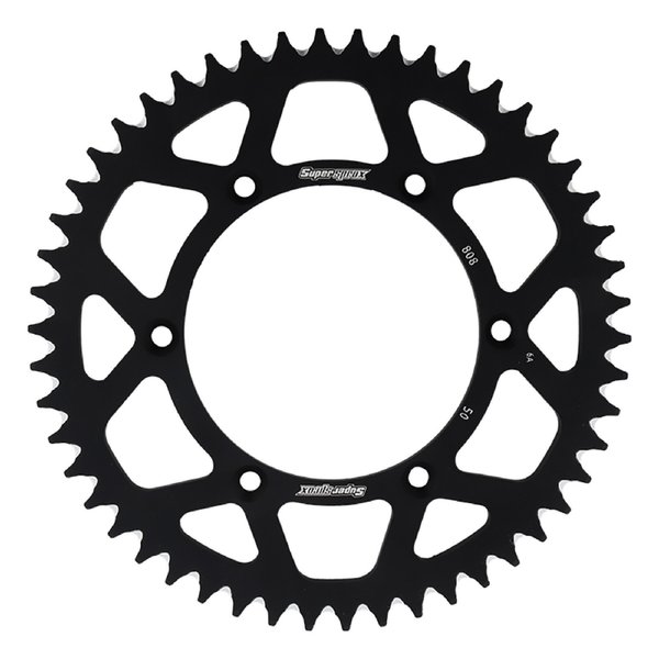 Supersprox Black Aluminum Sprocket For Suzuki DR350SE 1996-1999, DR-Z400E RAL-808-50-BLK